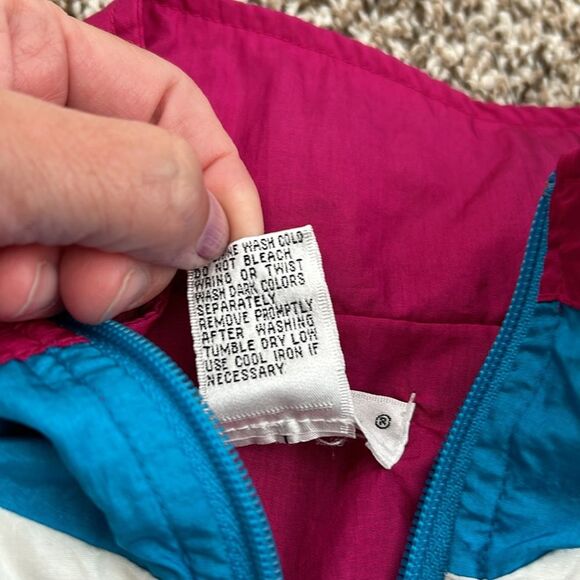 Vintage Bocoo 80s 90s Windbreaker Abstract Embroidered Jacket Small - Picture 10 of 11